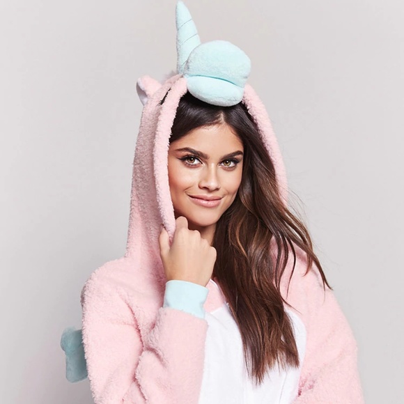 Plush Unicorn PJ Jumpsuit - Picture 1 of 5